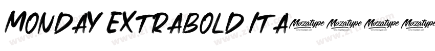 Monday Extrabold Ita字体转换